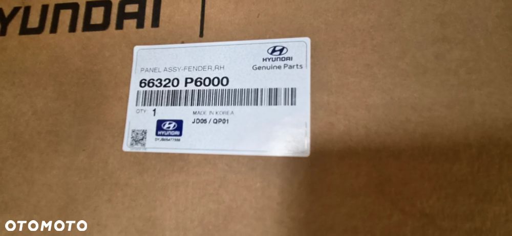 BŁOTNIK PRAWY PRZEDNI HYUNDAI SANTA FE V 2024- NOWY 66320-P6000 - 9