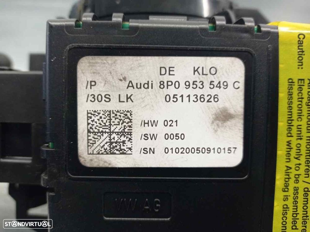 COMANDO LUZES AUDI A3 2005 -8P0953513B - 1