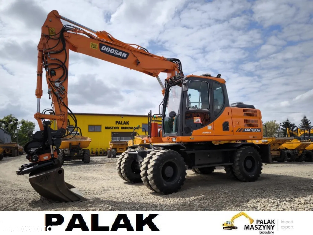 Doosan Koparka kołowa  DOOSAN DX160 W-3  +ROTATOR ,2014 rok - 2