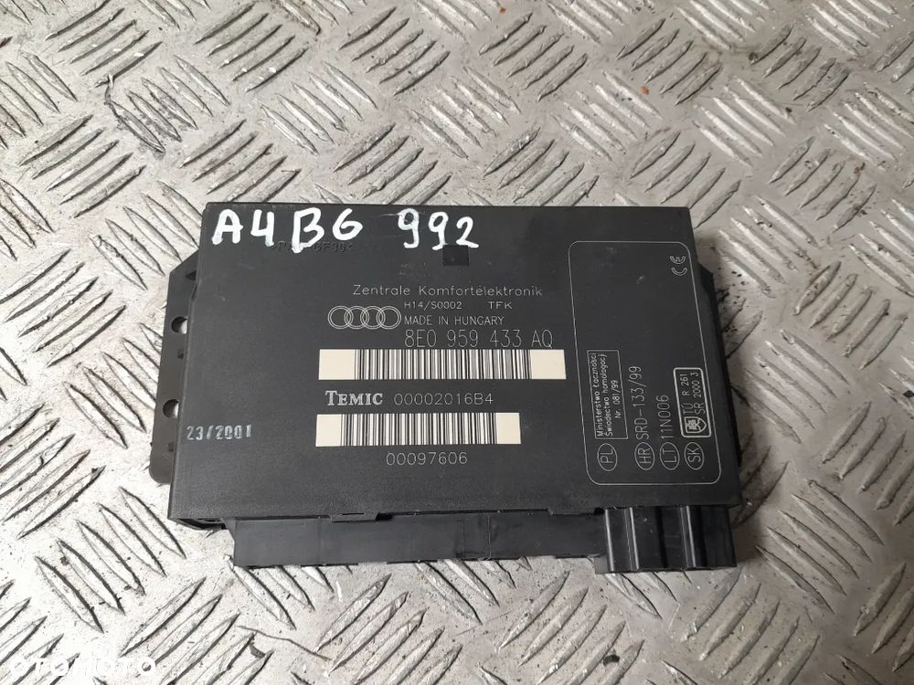 AUDI A4 B6 MODUŁ KOMFORTU 8E0959433AQ - 1