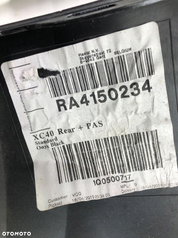 VOLVO XC40 NAROŻNIK ZDERZAKA PRAWY TYŁ KOLOR-717 31149337 - 9