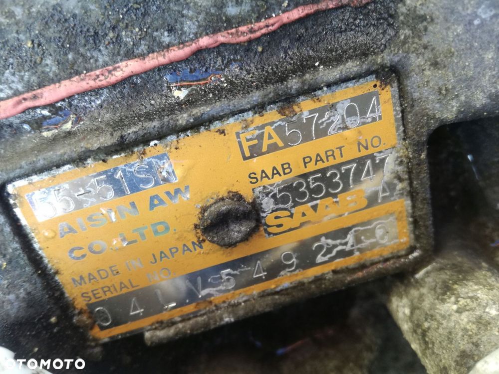 saab 93 skrzynia biegów 55-51sn 55353747a fa57204 2.0 benzyna automat 2005 - 7