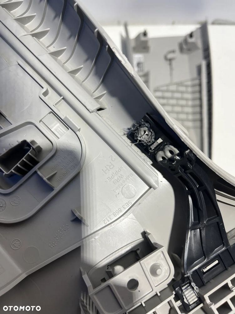 WYPOSAZENIE WNETRZA POSZYCIE SŁUPKA B PRAWA/LEWA GÓRNA SKODA OCTAVIA IV 5E3867282  5E3867234B,5E3867233B,5E3868312,5E7867246,5E7867287,5E7867288, - 4