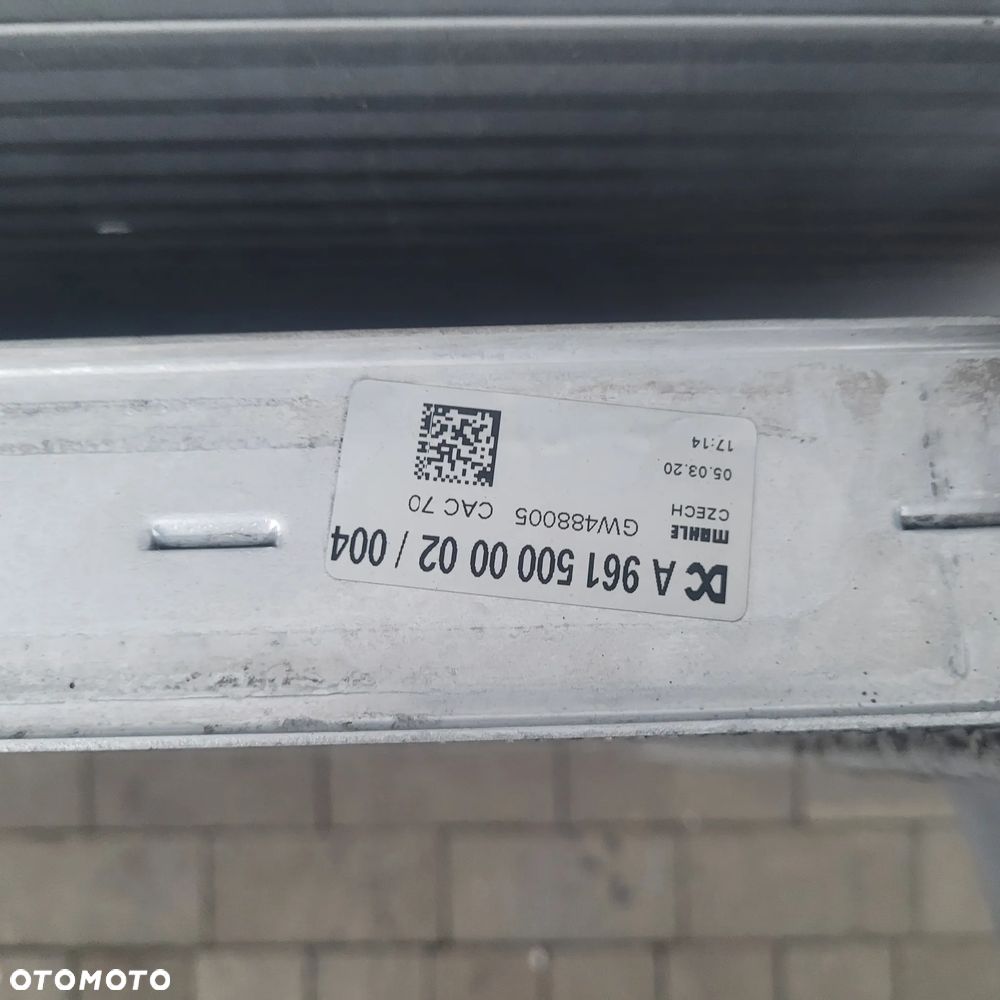 CHŁODNICA INTERCOOLER MERCEDES ACTROS MP5 A961 500 00 02 SZCZELNE ORYGINAŁ CHWALIM116 - 3