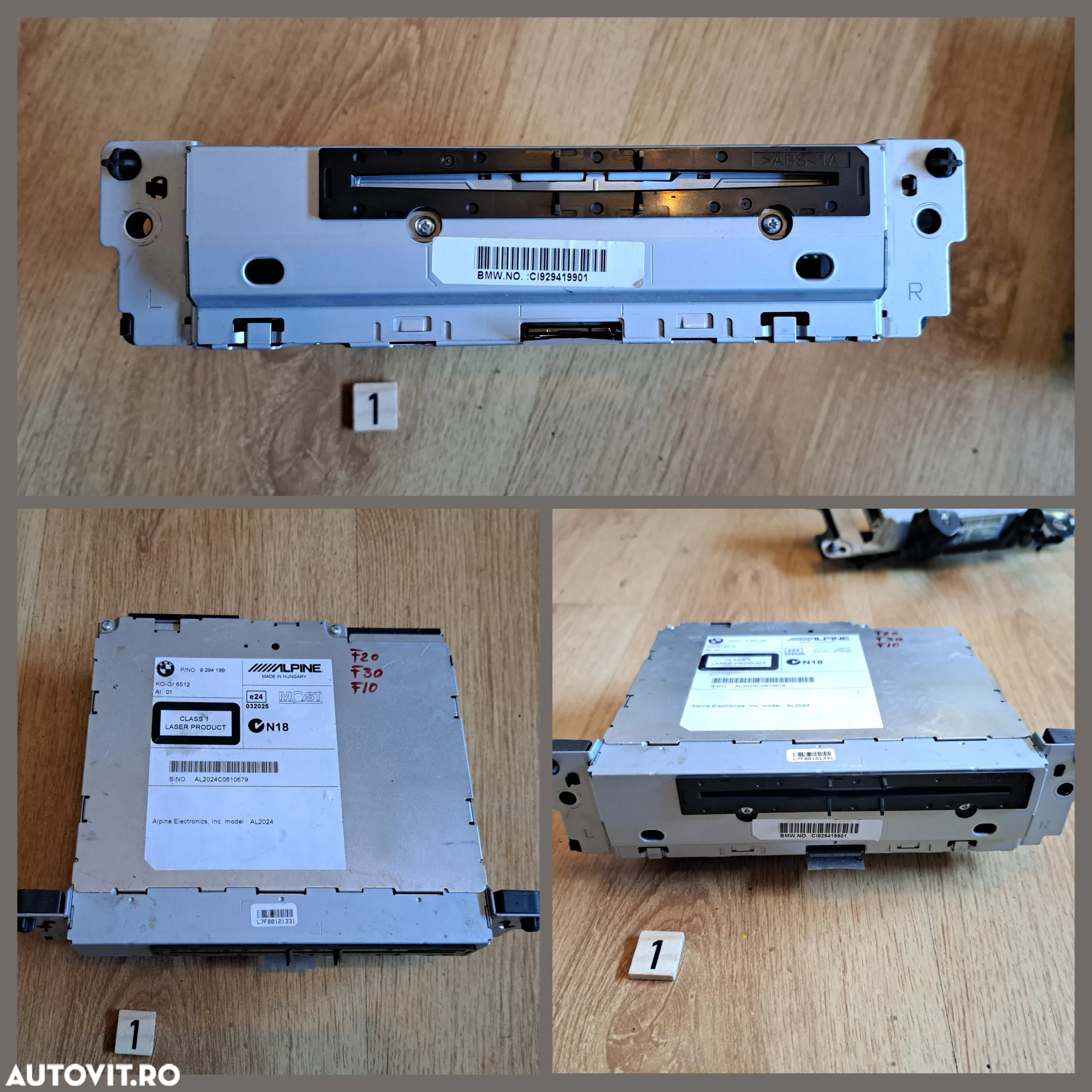 Unitate modul navigatie mica CIC DVD audio player spate amplificator audio f20 f22 f30 f32 f07 f10 f11 f35 f01 f02 f15 f85 f16 f86 - 2