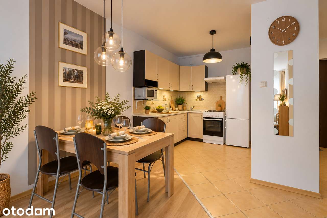 Naturalny klimat, jasne wnętrze z balkonem| 2 pokoje | Aluzyjna|44 m²