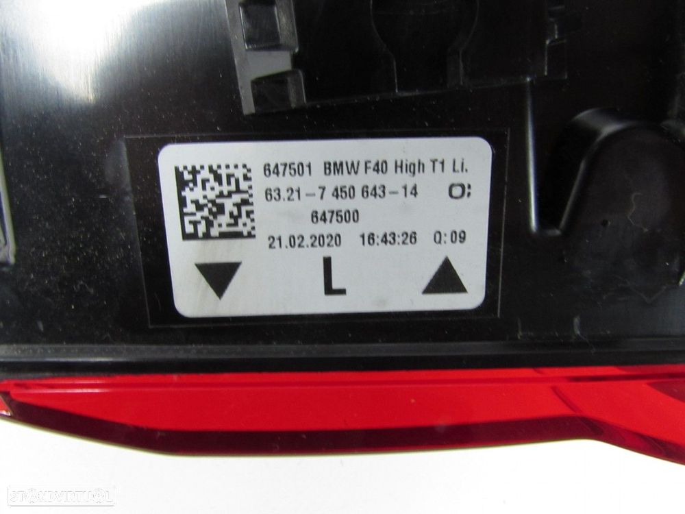 Farolim Led Esquerdo/Trás Seminovo/ Original BMW 1 (F40) 63217450643 - 5