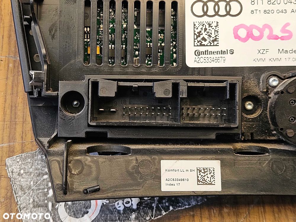 Klimatronik 8T1820043AQ Panel Sterowania Nawiewu Klimatyzacji Grzane Fotele AUDI A4 B8 A5 Europa - 14
