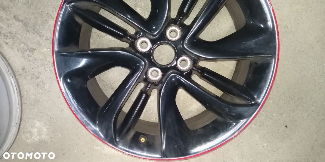 OPEL CORSA OPC felga 17X7 ET44 4x100 BLACK/RED AAC1 - 1