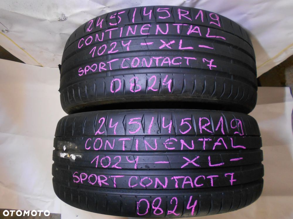 OPONY 245/45R19 CONTINENTAL SPORT CONTACT 7 XL DOT 0824 6.2MM