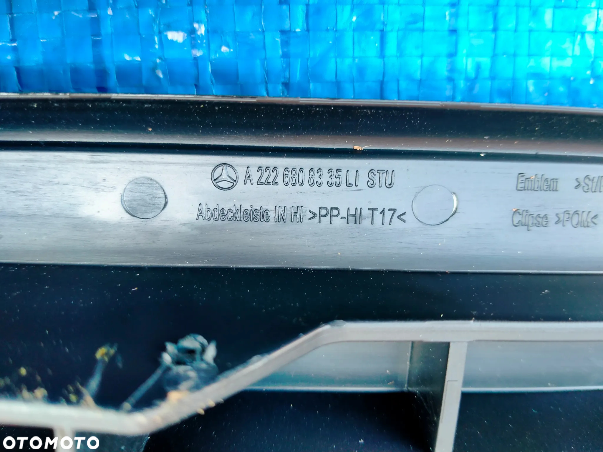 Mercedes W222 S Klasa Lift Long Osłona Listwa Progu Progowa Wewnętrzna Tył Przód - 7