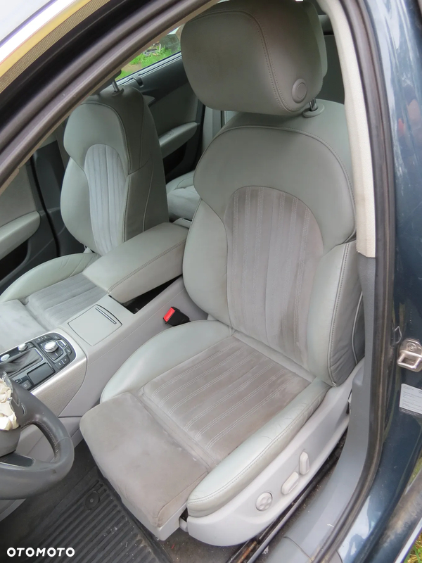 FOTELE SIEDZENIA ALCANTARA GRZANE KOMPLET EUROPA SEDAN AUDI A6 C7