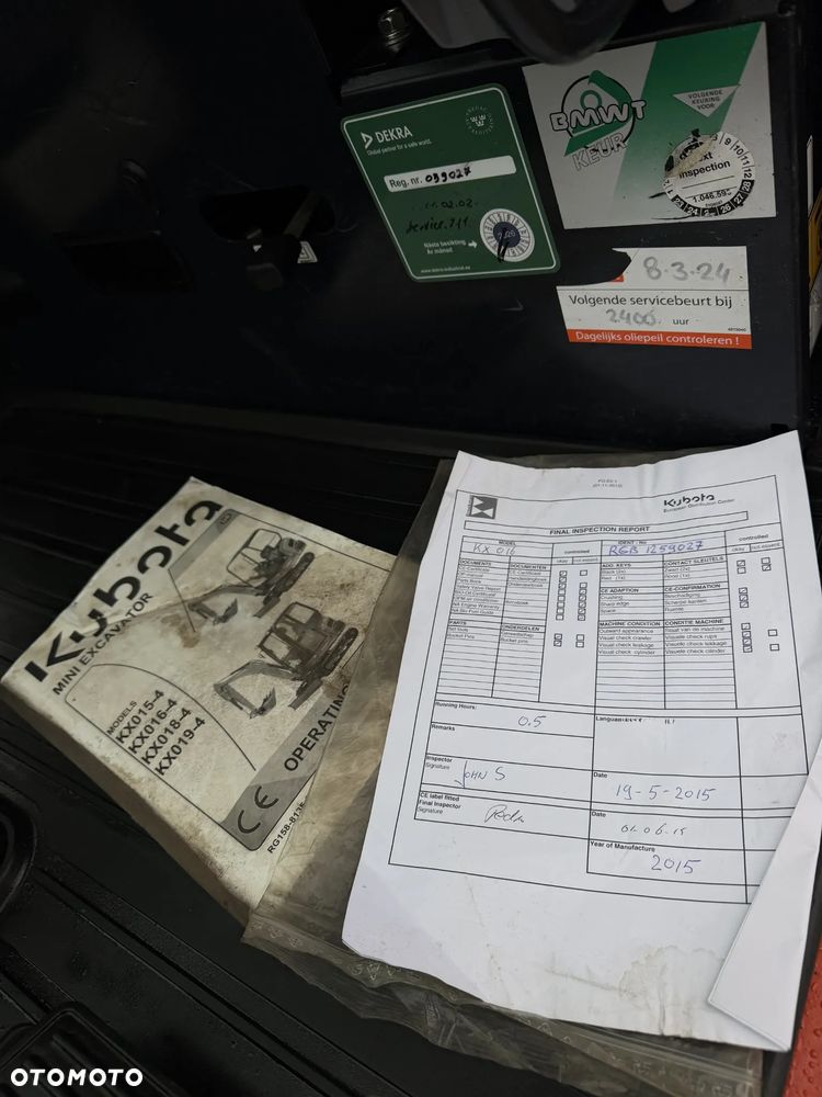 Kubota KX016-4 Koparka Gąsienicowa 2 tony. DEKRA aktualna do 2026r. Rozsuwane Hydr. podwozie! Sprowadzona z Gospodarstwa Norweskiego! Zero luzów i wycieków. Maszyna jak Nowa z Salonu! 2016rok. Pełna Dokumentacja. Gąsienice bez zużycia! Łyżka Skarpowa! Szybkozłącze! szybka wolna jazda. Ani deka luzów i wycieków. OKAZJA - 29