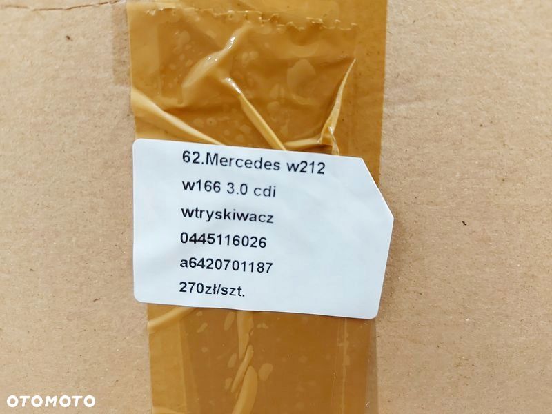 mercedes w212 w166 3.0 cdi wtryskiwacz wtrysk paliwa 0445116026 a6420701187 - 8
