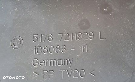 BMW F06 F12 F13 OSŁONA BŁOTNIKA LEWY PRZÓD ORYG 7211929 - 2