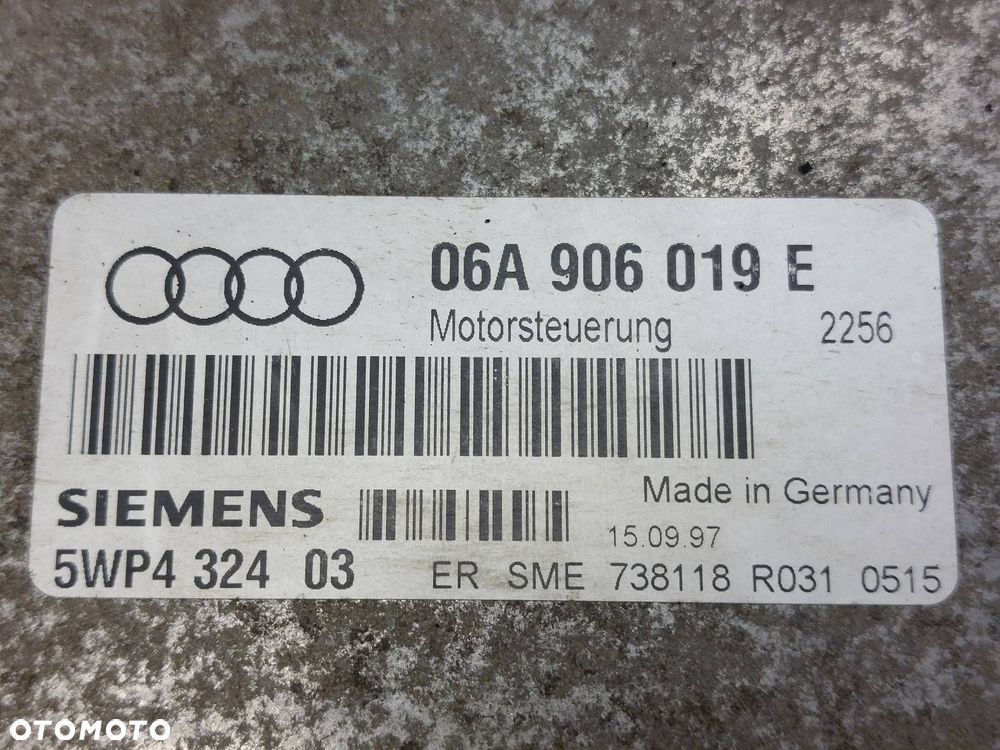 ZESTAW STARTOWY AUDI A3 8L 1.6 8V 06A906019E 1J0419959 8L0919860C - 2