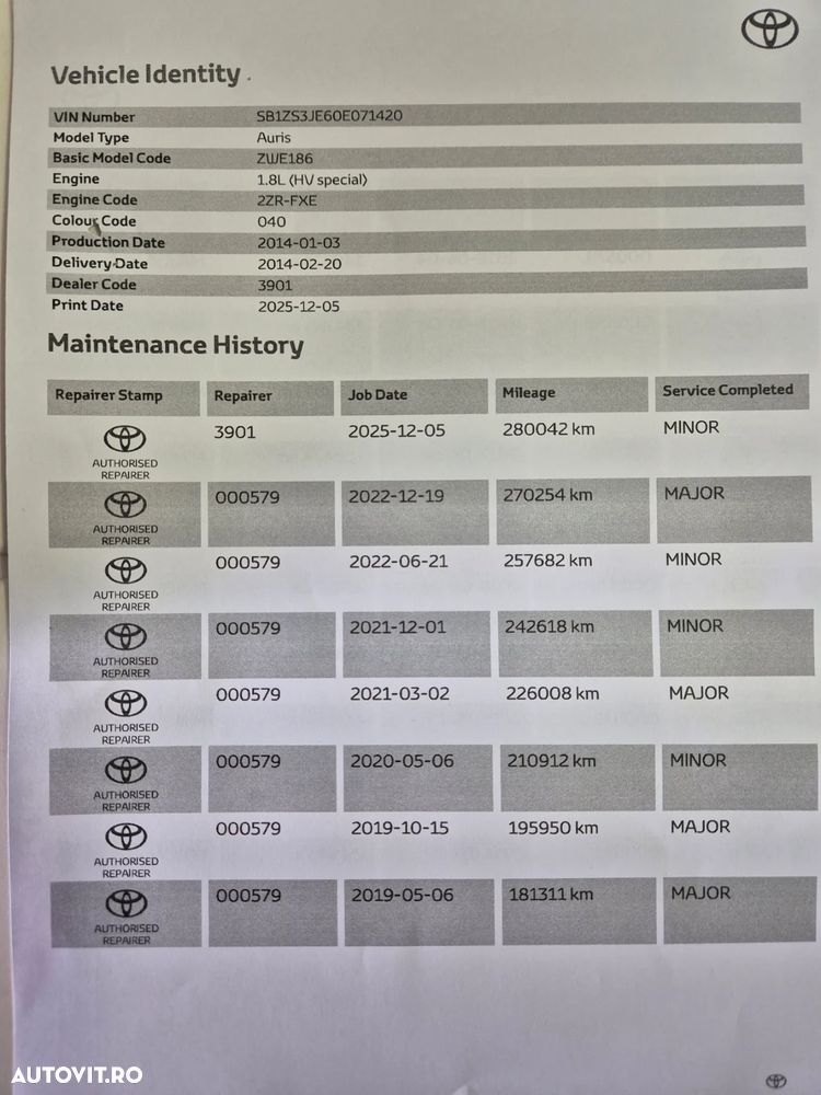 Toyota Auris 1.8 Hybrid Executive - 21