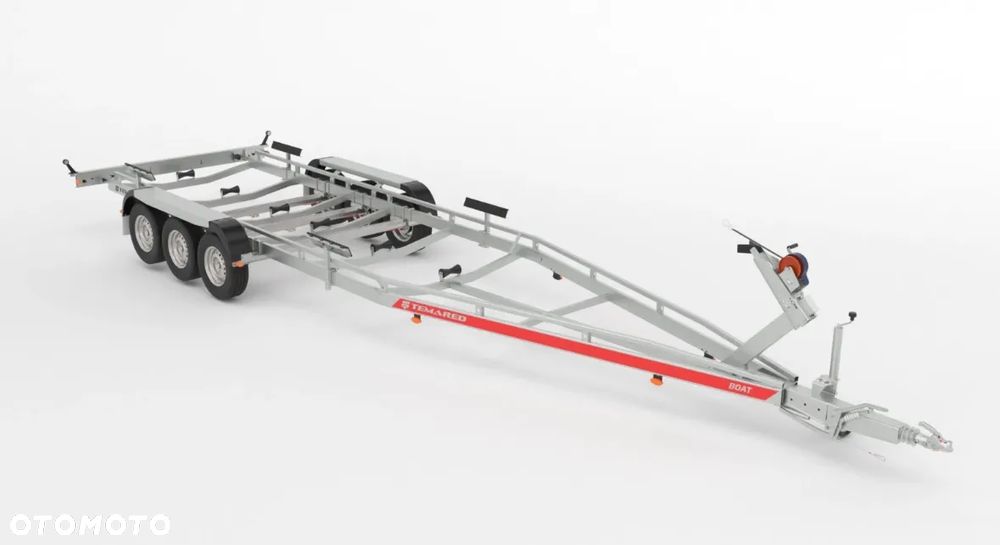 TEMARED Przyczepa B35 PTZ do 9m poszerzona DMC 3500 kg podłodziowa - 2
