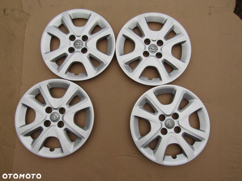 4x Kołpaki Strukturalne 15 Opel Corsa D E Adam Meriva Karl 4x100 - 10