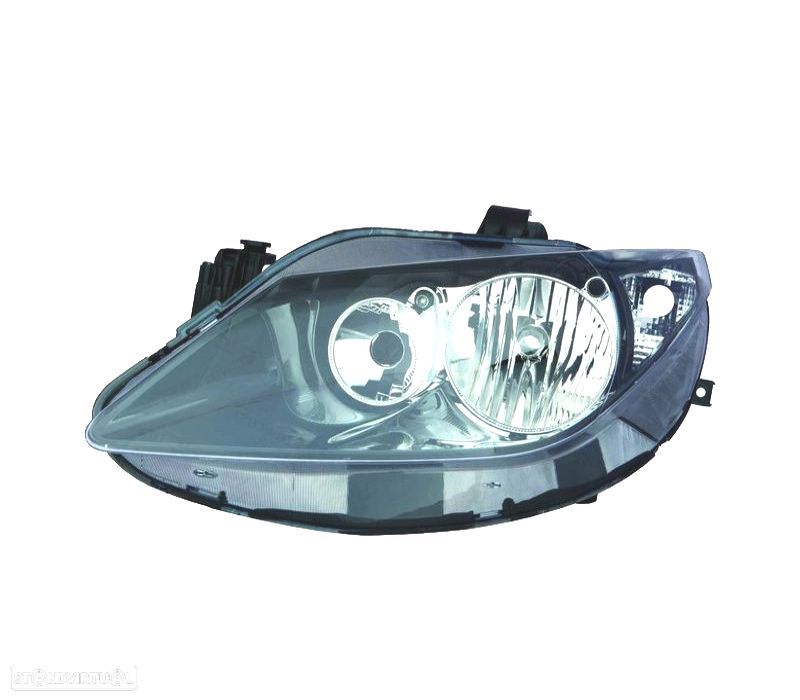 FAROL ESQ PARA SEAT IBIZA VI 09-12 FUNDO PRETO - 1