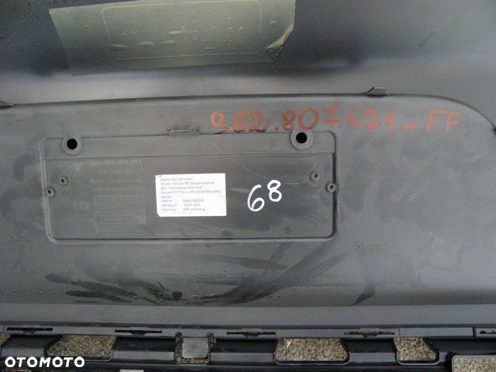 PORSCHE 982 718 Boxster Cayman ZDERZAK TYŁ IDEALNY - 3