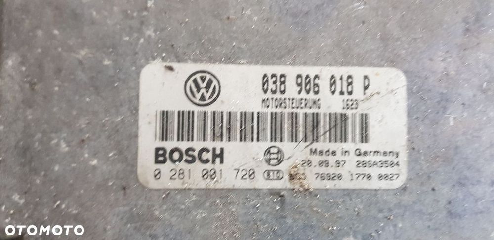 VOLKSWAGEN PASSAT B5 1.9 TDI STEROWNIK SILNIKA 038906018P - 2