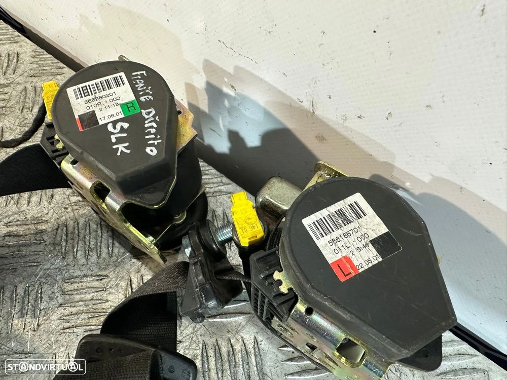 .Conjunto Cinto De Segurança Frontal Direito Esquerdo Original Mercedes Benz SLK R170 1996 - 2004 - 5