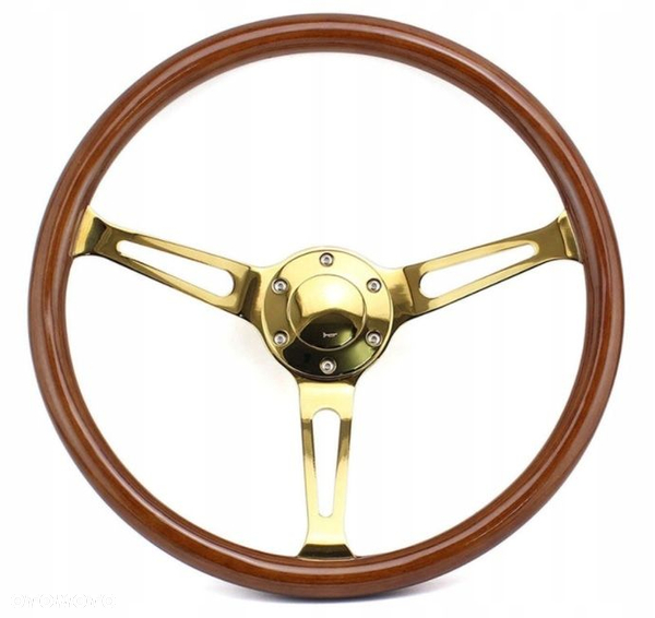 Kierownica drewniana real mahoń 380mm retro nardi