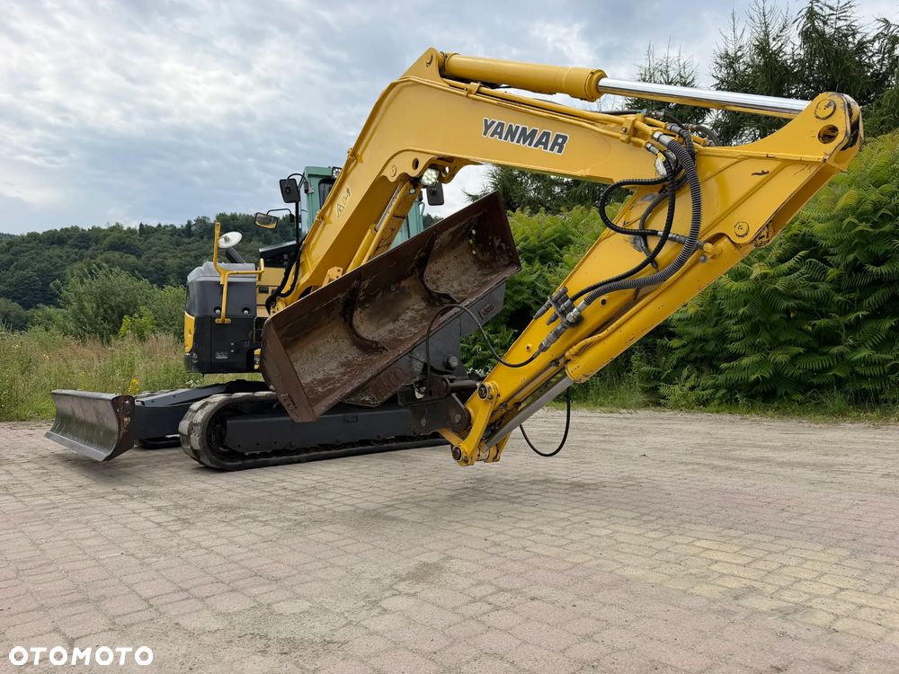 Yanmar VIO80-1A Koparka Gąsienicowa 8 ton jak Nowa z Salonu 2015 rok. KLIMATYZACJA. Łyżka skarpowa Hydrauliczna.  Szybko-złącze lenhoff hydrauliczne. Yanmar silnik 4 cylindry! Maszyna z Norwegii. Własna Pompa do tankowania ON. ani deka luzów i wycieków! OKAZJA Linia Hydr. Plus. Długie ramię PLUS. Oświetlenie LED. Wielka Okazja! Pełne sterowanie z dżojstików!! - 28