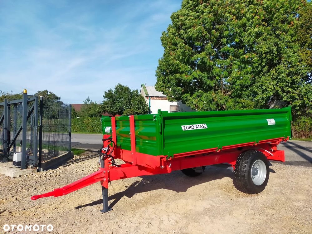przyczepa rolnicza 3t wywrotka / euro-masz / zsyp / hamulce /nadstawy/ jednoosiowa - 12