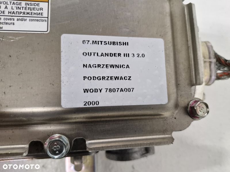 mitsubishi outlander iii 3 2.0 nagrzewnica podgrzewacz wody 7807a007 - 4