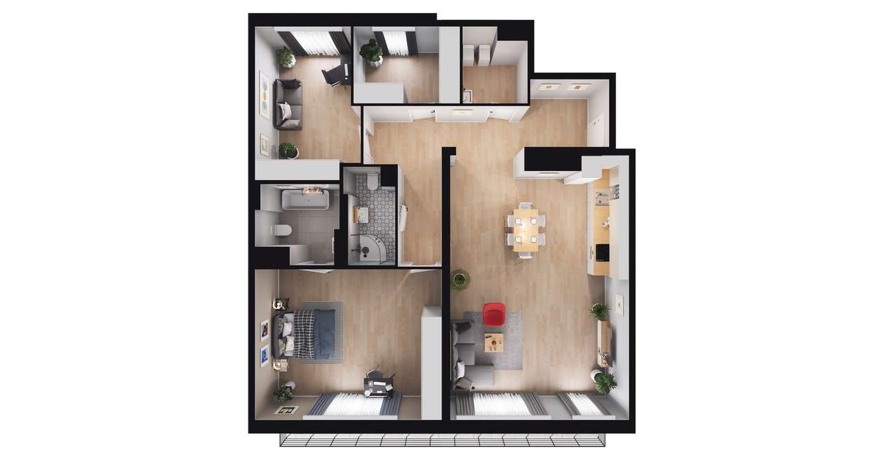 2-pokojowe mieszkanie 112m2 + balkon Bez Prowizji - Pełny obrazek: 3/11