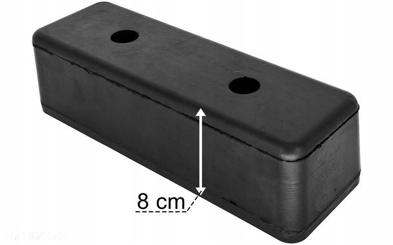 ODBÓJ ODBOJNIK GUMOWY NACZEPY 300x100x80 2 OTWORY - 2