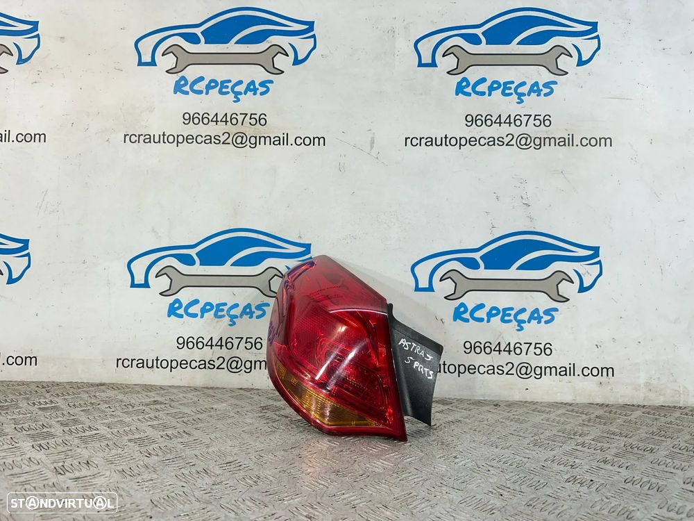 .Conjunto Farolins Led Tras Traseiro Direito Esquerdo Original GM Opel Astra J 13306460 13306459 2009 - 2015 - 10