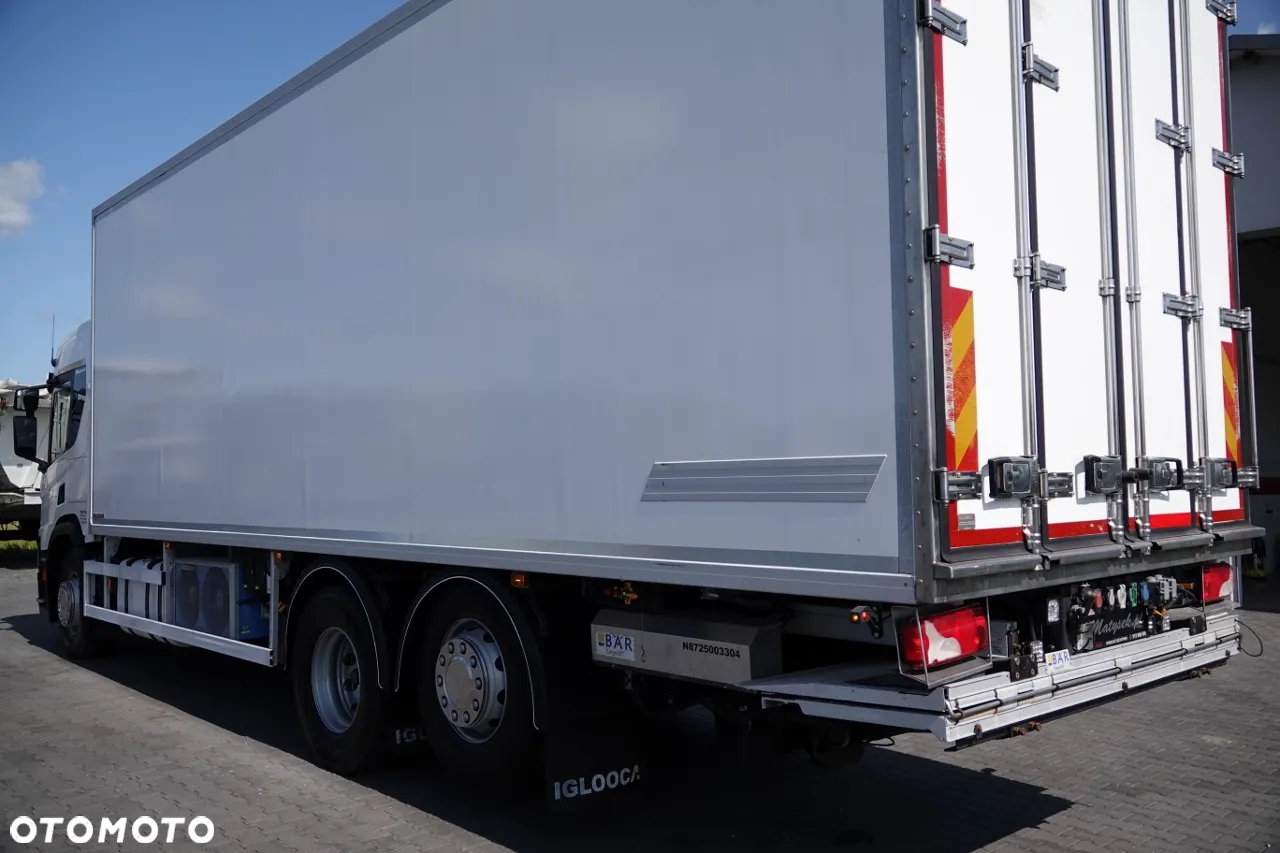 Scania P 410 / 6X2 / CHŁODNIA / SLÓWKA  / Agregat THERMO KING -  FRIGO BLOCK / 2X WINDA ZAŁADOWCZA / MUTITEMPERATURA/ OŚ PODNOSZONA PO ZŁOTYM KONTRAKCIE SERWISOWYM - 8