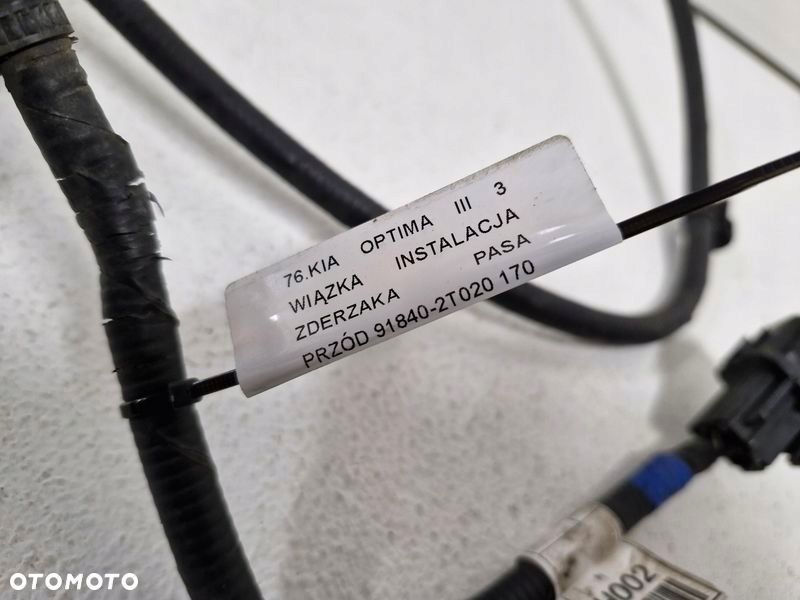 kia optima iii wiązka instalacja zderzaka przód pasa przedniego 91840-2t020 - 2