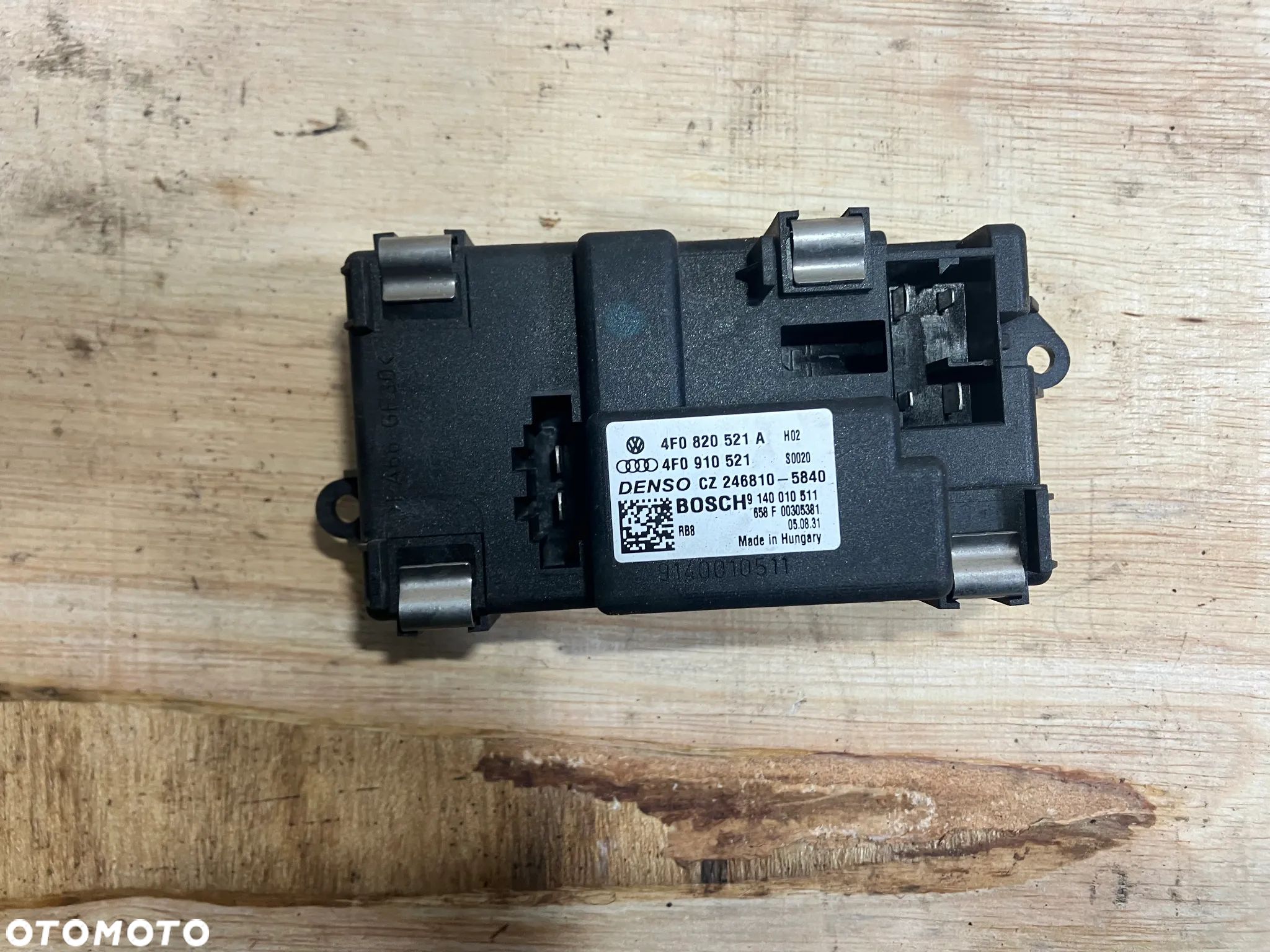 REZYSTOR DMUCHAWY AUDI A6 C6 MODUŁ NAWIEWU 4F0820521A - 1