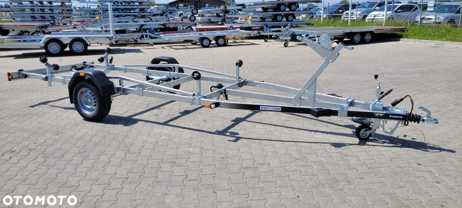 Brenderup Przyczepa pod łódź 6 m DMC1300kg łożyska wodoodporne MOCNA I SOLIDNA PRZYCZEPA PODŁODZIOWA - 16