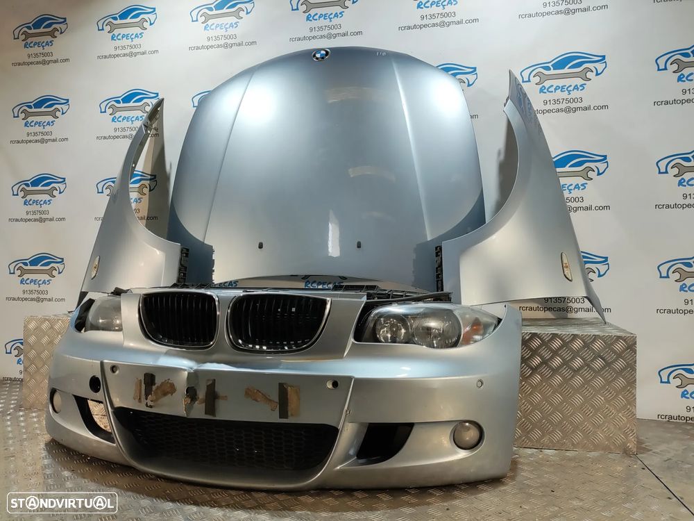 FRENTE COMPLETA BMW SERIE 1 E87 E81 PACK M CAPOT PARACHOQUES SENSORES GUARDA-LAMAS OTICAS RADIADOR VENTILADOR FRENTE FIBRA REFORÇO - 3