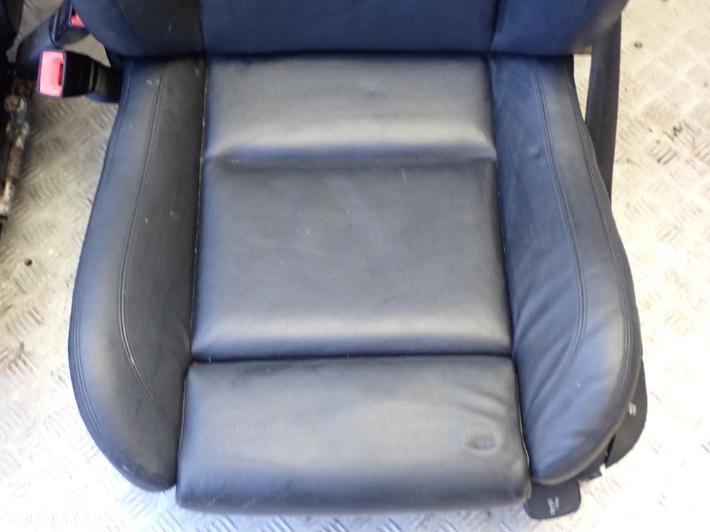 BMW F10  FOTEL PRZEDNI PRAWY / LEWY ORAZ KANAPA TYLNIA SKÓRA KOMPLET - 5