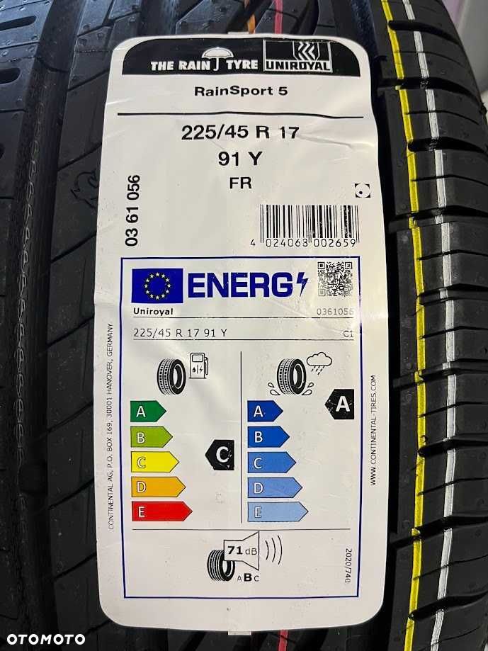 225/45R17 Uniroyal Rainsport 5 cztery nowe opony letnie - 2
