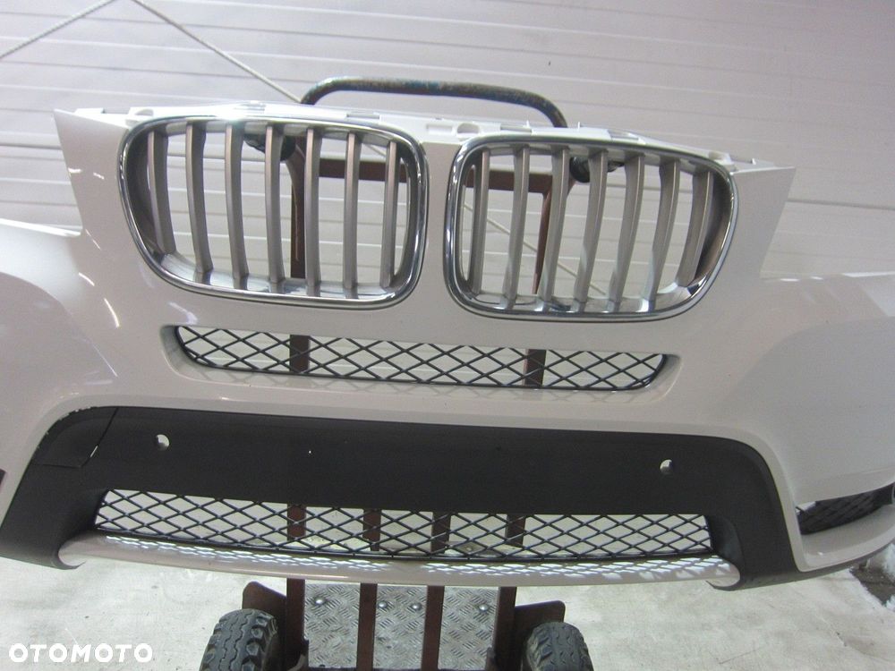 BMW X3 F25 ZDERZAK PRZEDNI PRZÓD A300 ALPINWEISS 3 PRZED LIFT 7210451 BIAŁY - 6