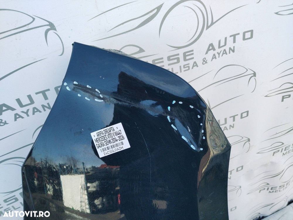 Aripa dreapta Mercedes Vito,V-Class W447 cu gaura semnalizare - 4