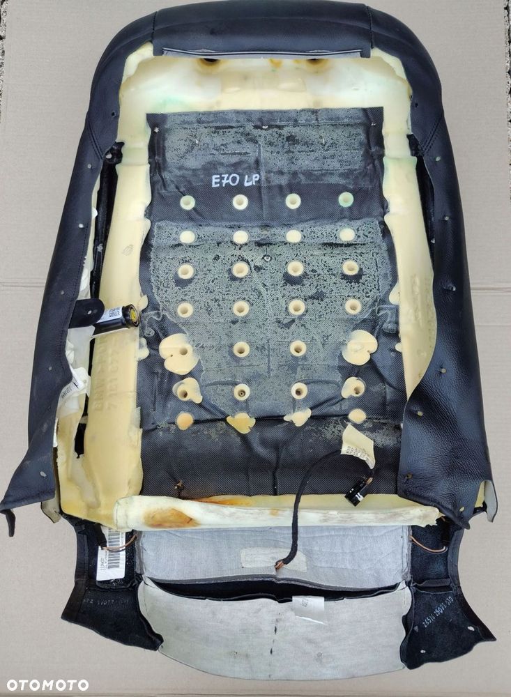 bmw x5 e70 oparcie fotela lewy przód czarna skóra podgrzewana - 7