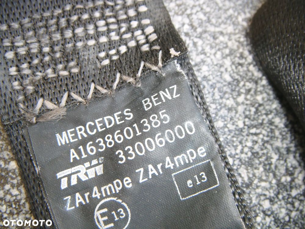 mercedes ML w163 pas- napinacz pasa lewy przód  16338601385 - 2