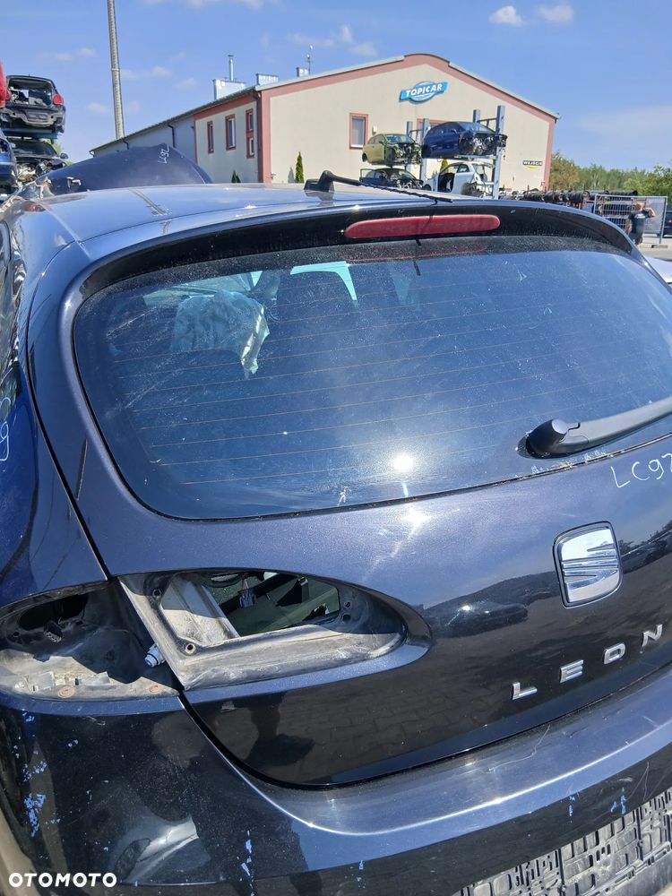 Seat Leon II 04- Przedlift Klapa Bagażnika Tył Tylna Kod Lakieru LC9Z Czarna - 2