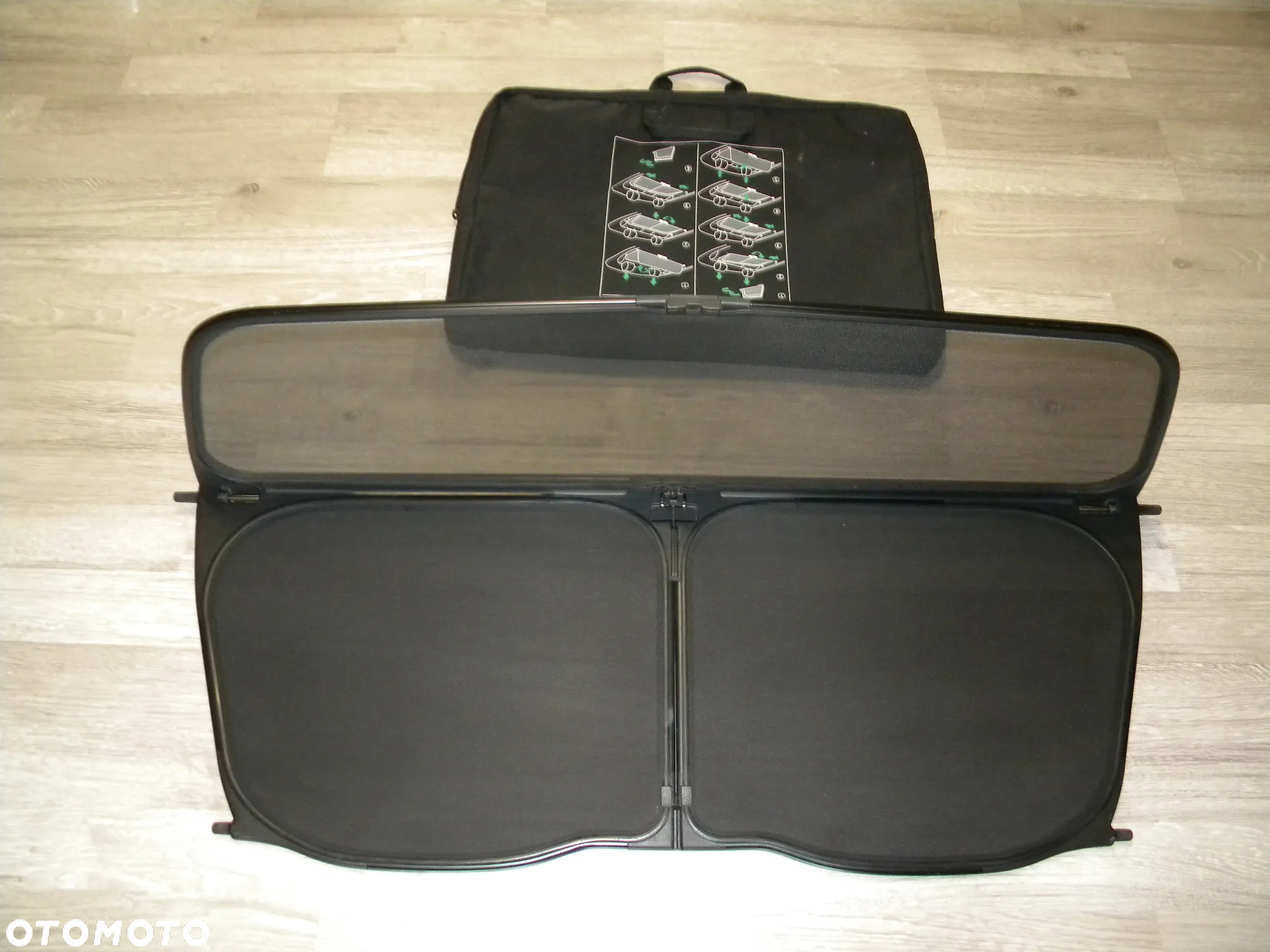 WINDSTOP WINDSCHOTT WIATROŁAP VW GOLF VI 6 CABRIO + POKROWIEC ORYGINAL 5k7862951 - 8