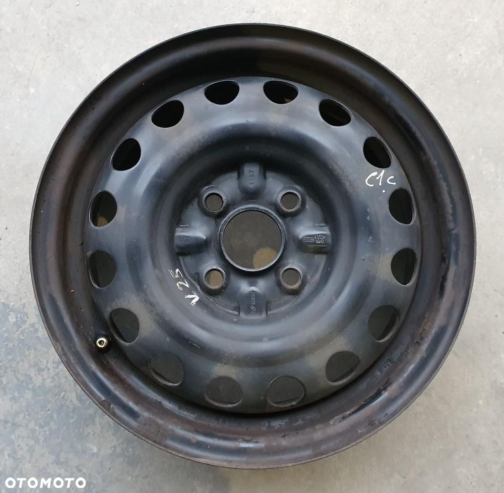 FELGA STALOWA 14 4.5 ET39 4X100 CITROEN C1 TOYOTA AYGO 1SZT - 1