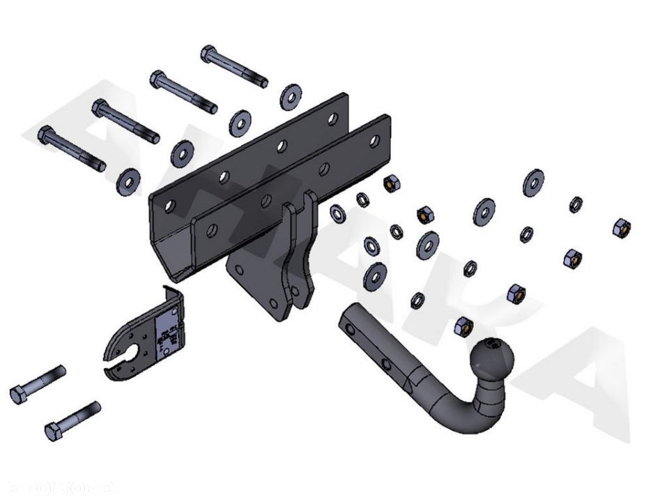 Hak Holowniczy Odkręcany Do Jeep Grand Cherokee Wk Wh 2005-2011 - 4