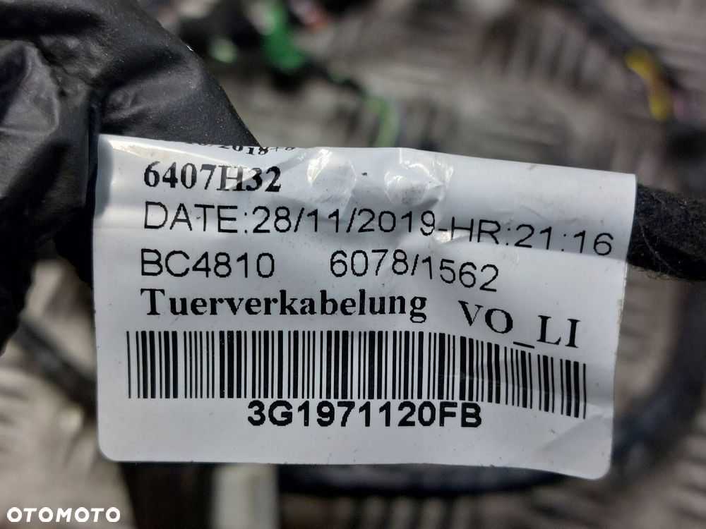 WIĄZKA DRZWI LEWY PRZÓD VOLKSWAGEN PASSAT B8 LIFT 3G1971120FB - 4